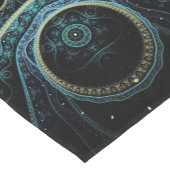 神秘的なグランド王室のジュリアントフラクタルマンダラアート ショートテーブルランナー (コーナー)