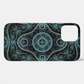 神秘的なグランド王室のジュリアントフラクタルマンダラアート Case-Mate iPhoneケース (裏面 (横))