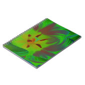 神秘的なグリーンチューリップノート ノートブック (左側)