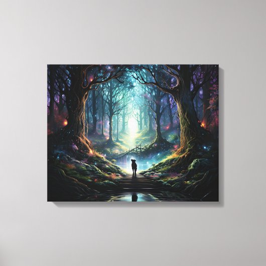 『神秘的なグレートダン』 キャンバスプリント (正面)