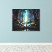 『神秘的なグレートダン』 キャンバスプリント (インサイチュ (ウッドフロア))