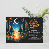 神秘的なグローブボホベイビーシャワー 招待状 (スタンド正面)