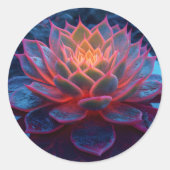 神秘的なグロー多肉性の熱烈な植物性エレガンス ラウンドシール (正面)