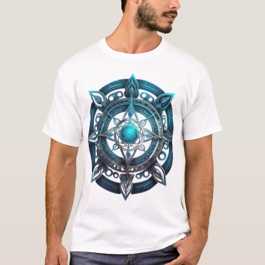 神秘的なケルトの曼荼羅 Tシャツ (正面)