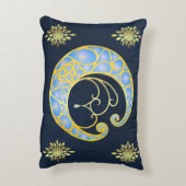 神秘的なケルトの月 アクセントクッション (裏面(縦))