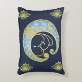 神秘的なケルトの月 アクセントクッション (正面(垂直))