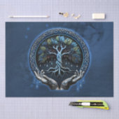 神秘的なケルトの生命の木 薄葉紙 (クラフト)