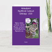 神秘的なコスモスカード カード (裏面)