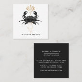 神秘的なコズミックカニ スクエア名刺 (正面/裏面)