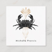 神秘的なコズミックカニ スクエア名刺 (正面)