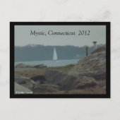 神秘的なコネチカット州サンディポストカード後 ポストカード (正面)