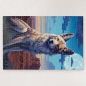 神秘的なコヨーテ南西部をテーマにした ジグソーパズル (横)