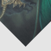 神秘的なゴシック様式のドラゴンの妖精 薄葉紙 (詳細)