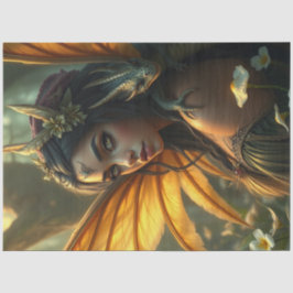 神秘的なゴシック様式のドラゴンの妖精 薄葉紙