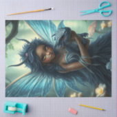 神秘的なゴシック様式のドラゴンの妖精 薄葉紙 (クラフト)