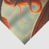 神秘的なゴシック様式のドラゴンの妖精 薄葉紙 (詳細)