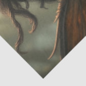 神秘的なゴシック様式のドラゴンの妖精 薄葉紙 (詳細)