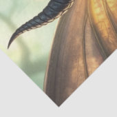 神秘的なゴシック様式のドラゴンの妖精 薄葉紙 (詳細)