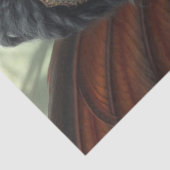 神秘的なゴシック様式のドラゴンの妖精 薄葉紙 (詳細)