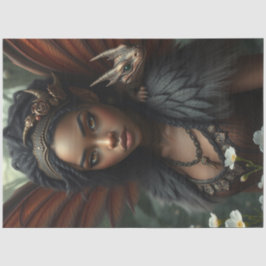 神秘的なゴシック様式のドラゴンの妖精 薄葉紙