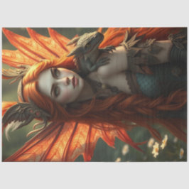 神秘的なゴシック様式のドラゴンの妖精 薄葉紙