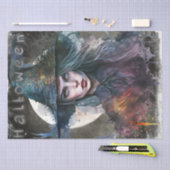 神秘的なゴシック様式の魔女 薄葉紙 (クラフト)