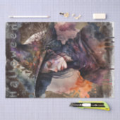 神秘的なゴシック様式の魔女 薄葉紙 (クラフト)