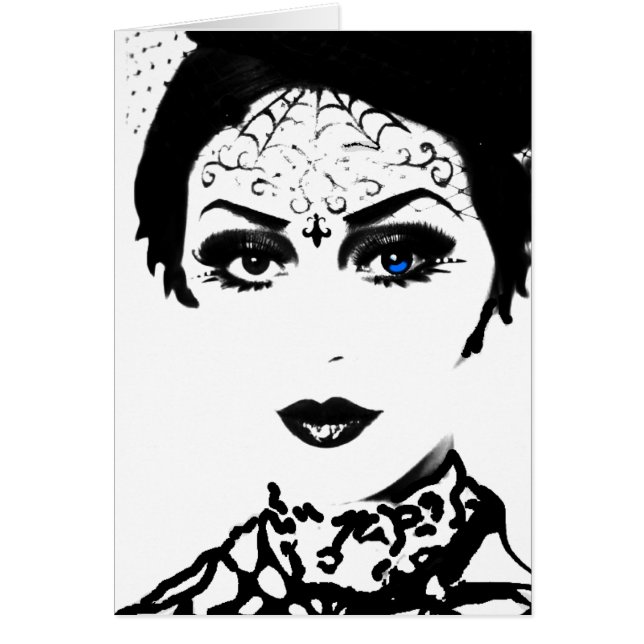 神秘的なゴシック様式女性 (正面)