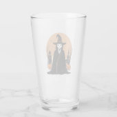 神秘的なサレムブラックキャットとカボチャ タンブラーグラス (裏面)