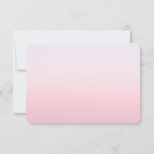 神秘的なサンセットピンクの太陽の月の星の写真結婚の数 サンキューカード (裏面)