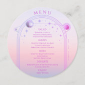 神秘的なサンセットピンクサンムーンスターズ宇宙結婚ズ メニュー (正面)