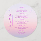 神秘的なサンセットピンクサンムーンスターズ宇宙結婚ズ メニュー (正面)