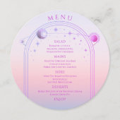 神秘的なサンセットピンクサンムーンスターズ宇宙結婚ズ メニュー (正面)