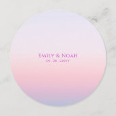 神秘的なサンセットピンクサンムーンスターズ宇宙結婚ズ メニュー (裏面)