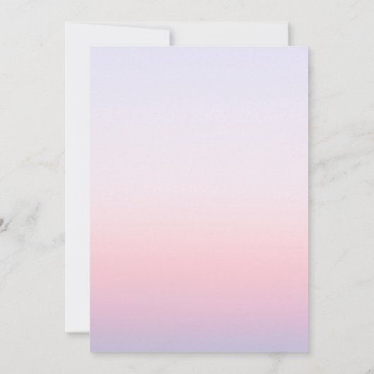 神秘的なサンセットピンクサンムーンスターズ宇宙 セーブザデート (裏面)