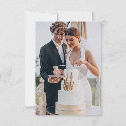 神秘的なサンセットピンクサンムーンスター結婚ズ セーブザデート (裏面)