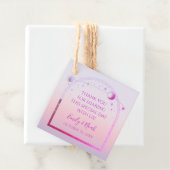 神秘的なサンセットピンクサンムーンスター結婚ズ フェイバータグ (インサイチュ)