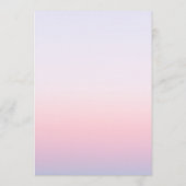 神秘的なサンセットピンクサンムーンスター結婚ズ メニュー (裏面)