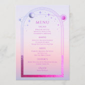 神秘的なサンセットピンクサンムーンスター結婚ズ メニュー (正面)