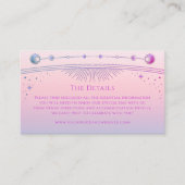 神秘的なサンセットピ結婚ンクの詳細サンムーンスター エンクロージャーカード (正面)