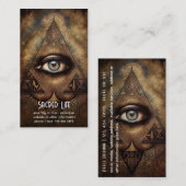 神秘的なサードアイ、スピリチュアル 名刺 (正面/裏面)
