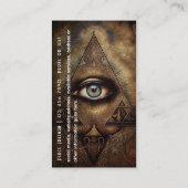 神秘的なサードアイ、スピリチュアル 名刺 (裏面)