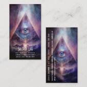 神秘的なサードアイ、スピリチュアル 名刺 (正面/裏面)