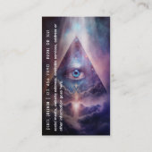 神秘的なサードアイ、スピリチュアル 名刺 (裏面)