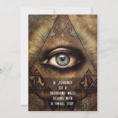 神秘的なサードアイ、スピリチュアル 招待状 (裏面)