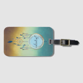 神秘的なシックなドリームキャパーソナライズされたッチャー ラゲッジタグ (正面横)