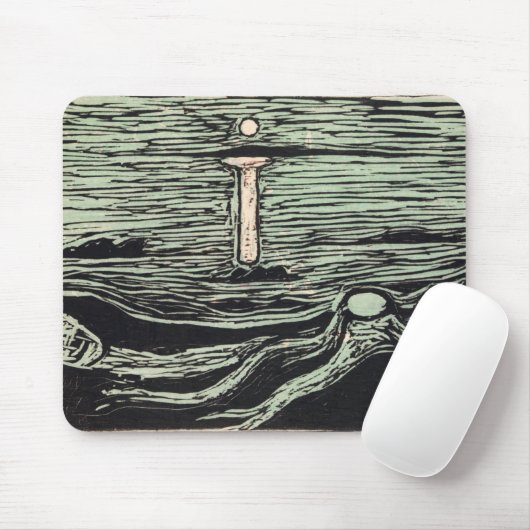 神秘的なショア(1897年)エドバード・マンチ マウスパッド (マウス)