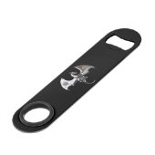 神秘的なシルバーウィングドラゴン スピード栓抜き (正面アングル)