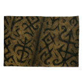 神秘的なシンボルと暗いオカルト枕ローケース 枕カバー (裏面)