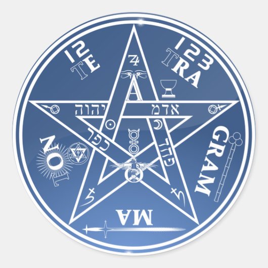 神秘的なシンボルスタンプ ラウンドシール (正面)